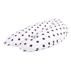 Kissenbag Blanco Estrellas Negras