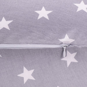 Kissenbag Gris Estrellas Blancas
