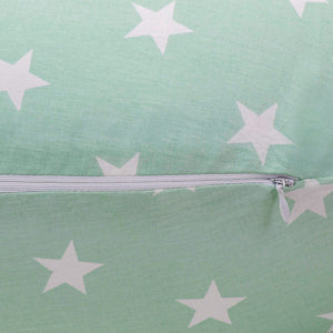 Kissenbag Verde Agua Estrellas Blancas