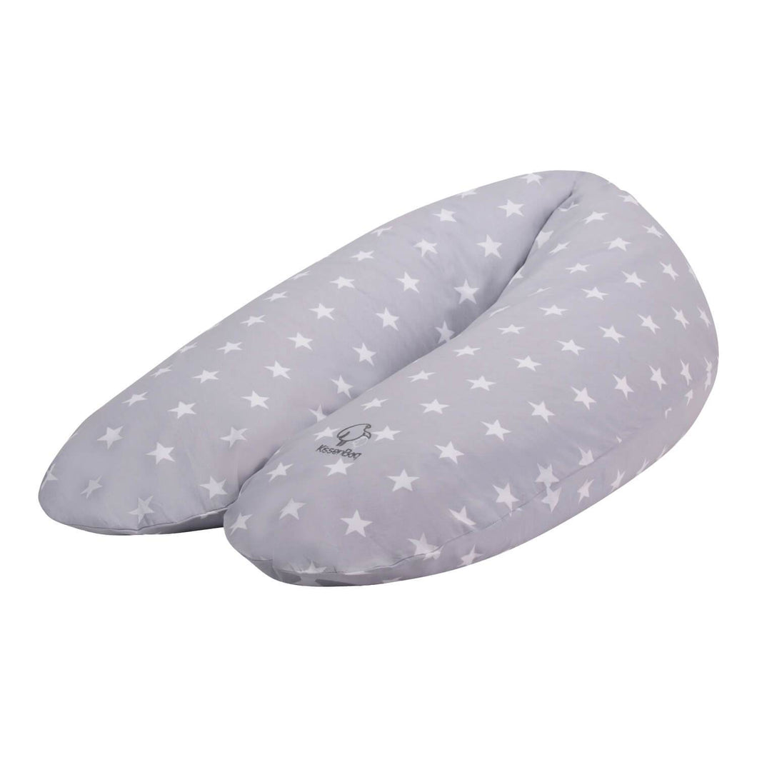 Kissenbag Gris Estrellas Blancas