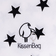 Cargar imagen en el visor de la galería, Kissenbag Blanco Estrellas Negras
