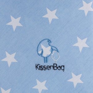 Kissenbag Celeste Estrellas Blancas
