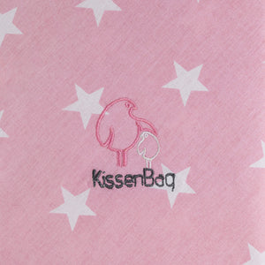 Kissenbag Rosado Estrellas Blancas