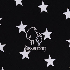 Kissenbag Negro Estrellas Blancas